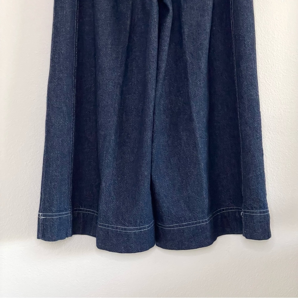Tanya Taylor Dark Indigo Wide-Leg Jeans - Picture 9 of 16